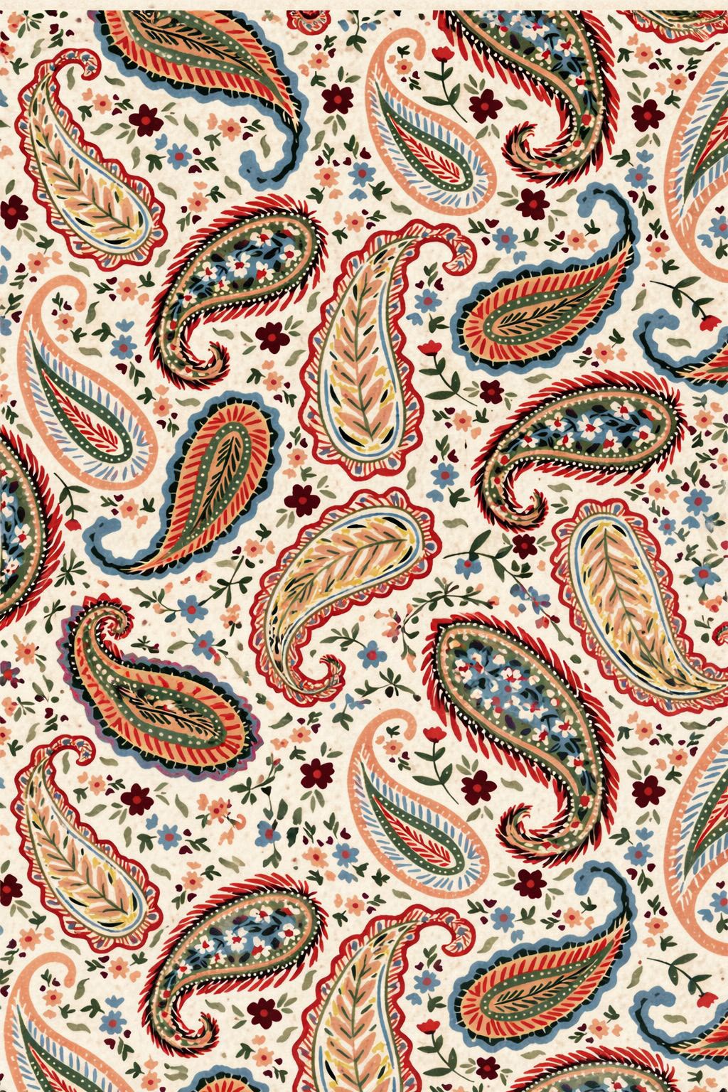 PEARL TOP — Sunset Paisley
