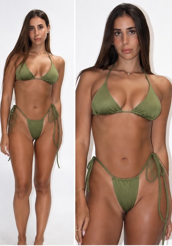 LUNA BOTTOM — Olive